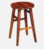 Haven Solid Sheesham Wood Bar Stool for Modern Interiors - Image 6