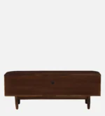 Imperva Solid Wood TV Stand with Fluted Panel Doors and Satin Gold Handles - Image 6