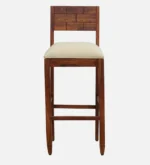 Iorvik Wooden Bar Chairs in Premium Teak Finish (Set of 2) - Image 6