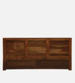 Kastor Mango Wood Queen Size Hydraulic Storage Bed in Dark Walnut Finish - Image 5