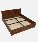 Kastor Mango Wood Queen Size Hydraulic Storage Bed in Dark Walnut Finish - Image 7
