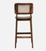 Kelmont Solid Wood High Chairs in Classic Brown Finish (Set of 2) - Image 2