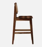 Kelmont Solid Wood High Chairs in Classic Brown Finish (Set of 2) - Image 4