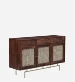 Kiara Sheesham Wood Display Cabinet In Walnut Finish - Image 8