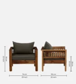 Kingsley Premium Upholstered Lounge Chair Sofa for Home and Office Use - Image 5