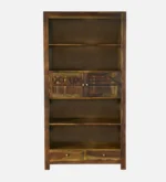 Kramik Solid Sheesham Wood Bookshelf in Natural Oak Finish - Image 6