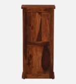 Lambvar Solid Sheesham Wood Book Rack in Warm Walnut Finish - Image 4
