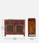 Large Wooden Crockery Cabinet with Drawers - Image 3