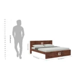 Lavina Solid Wood Bed Without Storage - Image 3
