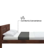 Lavina Solid Wood Bed Without Storage - Image 5