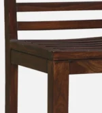Lexor Solid Wood Bar Stools in Rustic Brown Finish (Set of 2) - Image 2