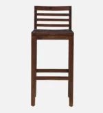 Lexor Solid Wood Bar Stools in Rustic Brown Finish (Set of 2) - Image 4