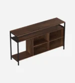 Linova Particle Board Wall Mounted TV Unit with Floating Shelves in White Gloss - Image 4