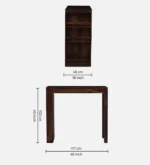 Maplecrest Sheesham Wood Bar Table Set in Provincial Teak Finish With (Set of 2) - Image 9