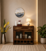 Modern Wooden Crockery Unit with Storage