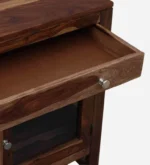 Modern Wooden Crockery Unit with Storage - Image 6
