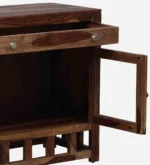 Modern Wooden Crockery Unit with Storage - Image 7