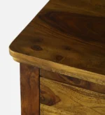 Myra Solid Wood Storage Cabinet With Shelves In Honey Oak Finish - Image 11
