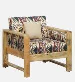 Nova Luxury Fabric Armchair with Comfortable Backrest and Wide Seating - Image 3
