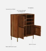 Oak Haven Classic Display & Storage Cabinet - Image 5