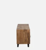 Oakven Engineered Wood TV Cabinet with Drawer Storage in Natural Teak - Image 6