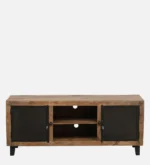 Oakven Engineered Wood TV Cabinet with Drawer Storage in Natural Teak - Image 7
