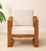 Orion Modern Upholstered Accent 1 Seater Sofa for Contemporary Interiors
