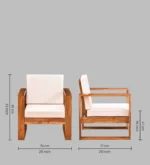 Orion Modern Upholstered Accent 1 Seater Sofa for Contemporary Interiors - Image 5