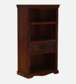 Pancham Solid Sheesham Wood Bookshelf in Honey Natural Finish - Image 2