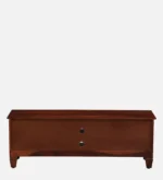 Pebblex Solid Acacia Wood TV Unit with Stone Texture Base in Pebble Grey - Image 4