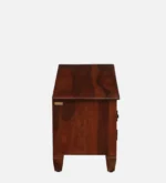 Pebblex Solid Acacia Wood TV Unit with Stone Texture Base in Pebble Grey - Image 7