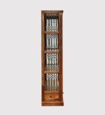 Praangan Solid Sheesham Wood Bookshelf in Walnut Brown Finish - Image 2