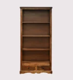 Praangan Solid Sheesham Wood Bookshelf in Walnut Brown Finish - Image 5