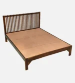 Pransh King Size Wooden Bed In Provincial Teak Finish - Image 4
