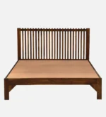 Pransh King Size Wooden Bed In Provincial Teak Finish - Image 7
