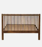 Pransh King Size Wooden Bed In Provincial Teak Finish - Image 8
