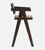 Prevon Solid Wood Bar Chairs in Rich Teak Finish (Set of 2) - Image 2