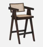 Prevon Solid Wood Bar Chairs in Rich Teak Finish (Set of 2) - Image 3