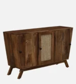 Prisha Sheesham Wood Multipurpose Storage Cabinet In Honey Finish - Image 4