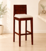 Reltro Wooden High Chairs in Natural Wood Finish (Set of 2)