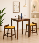 Riverton Sheesham Wood Bar Table Set with 2 Chairs