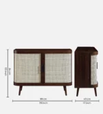 Samarth Solid Wood Cabinet With Door And Shelf Storage - Image 7