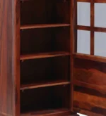 Sheesham Wood Crockery Cabinet in Walnut Finish - Image 6
