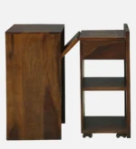 Sheesham Wood Folding Writing Table In Provincial Teak Finish - Image 5