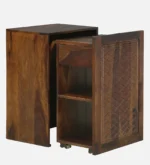 Sheesham Wood Folding Writing Table In Provincial Teak Finish - Image 6