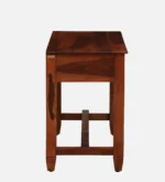 Sheesham Wood Writing Table In Honey Oak - Image 8