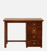 Sheesham Wood Writing Table In Scratch Resistant Provincial Teak Finish - Image 4