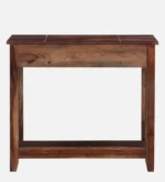 Sheesham Wood Writing Table In Scratch Resistant Provincial Teak Finish - Image 5