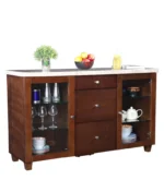 Solid Sheesham Wood Crockery Cabinet - Image 5