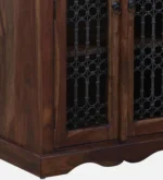 Solid Wood Crockery Cabinet with Glass Doors - Image 11